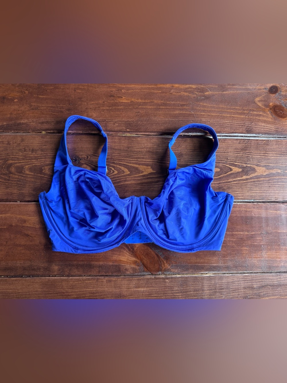 CUUP The Scoop Modal Bra Bright Blue Size 38E